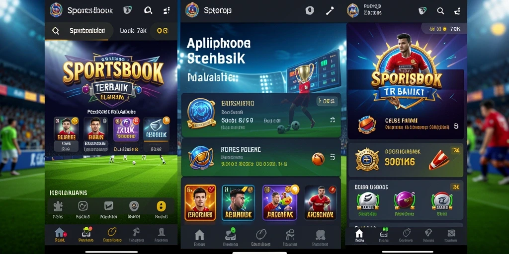 Tampilan gameplay mendebarkan dari aplikasi Sportsbook 73K.
