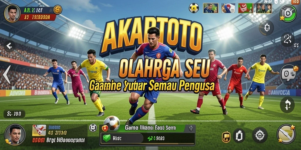 Screenshot gameplay dari AKARTOTO menunjukkan aksi seru dan kompetitif.