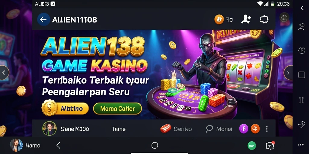 Tampilan menarik gameplay Kasino di ALIEN138 yang seru.