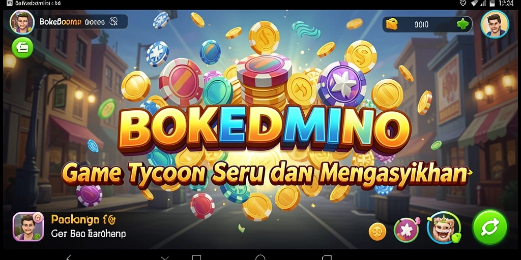 Gameplay BOKEDOMINO yang seru dan penuh strategi.