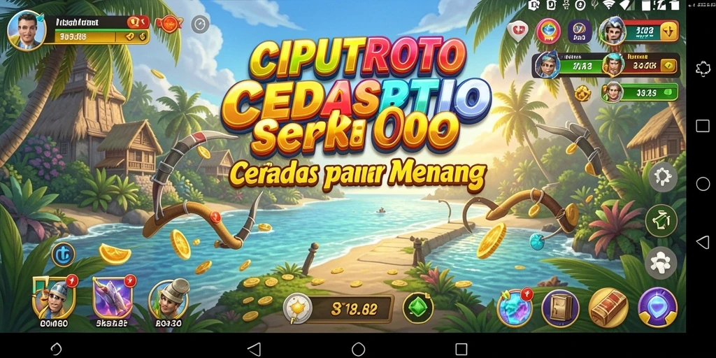 Tangkapan layar gameplay CIPUTRATOTO menampilkan pertempuran strategis yang mendebarkan.