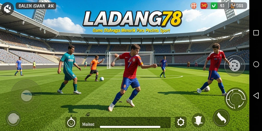 Tangkapan layar utama LADANG78 menampilkan intensitas permainan olahraga.