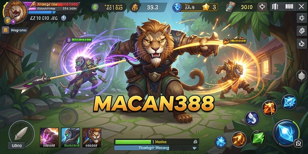 Tampilan gameplay <strong>MACAN388</strong> yang penuh strategi dan tantangan.