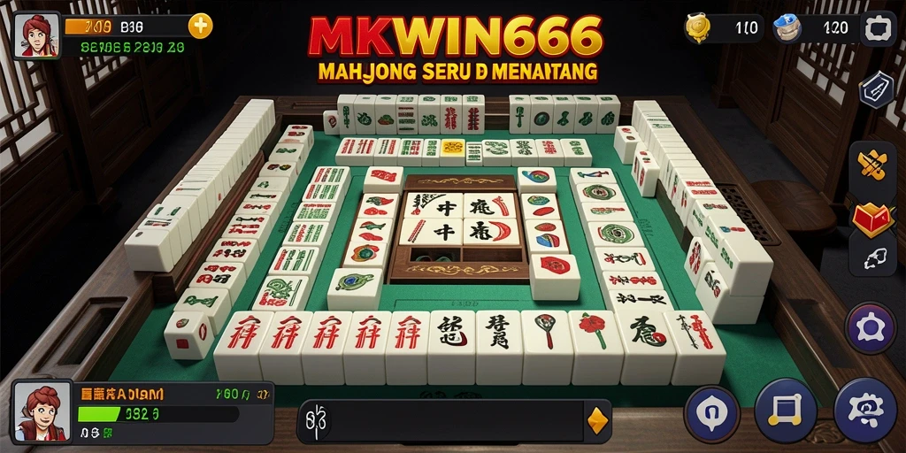 Tampilan menarik gameplay Mahjong di MKWIN666.