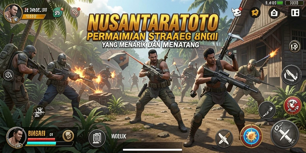 Menampilkan aksi seru dalam permainan strategi SLG.