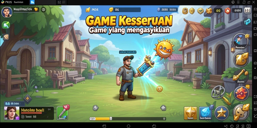Tampilan menarik dari gameplay PK95 yang menyenangkan.