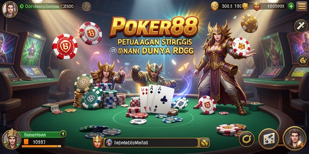 Screenshot utama POKER88 yang menunjukkan aksi RPG yang seru.