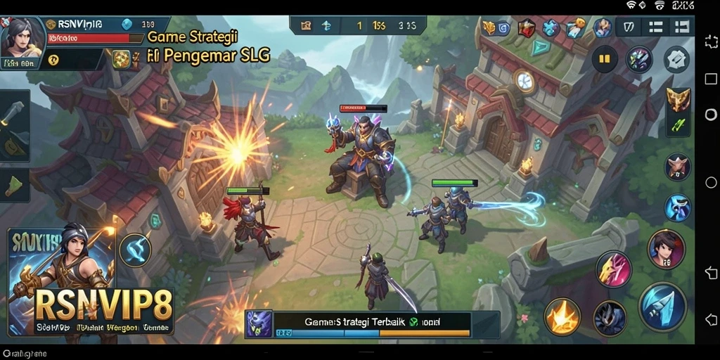 Tampilan pertempuran epik dalam gameplay RSNVIP8 yang menegangkan.