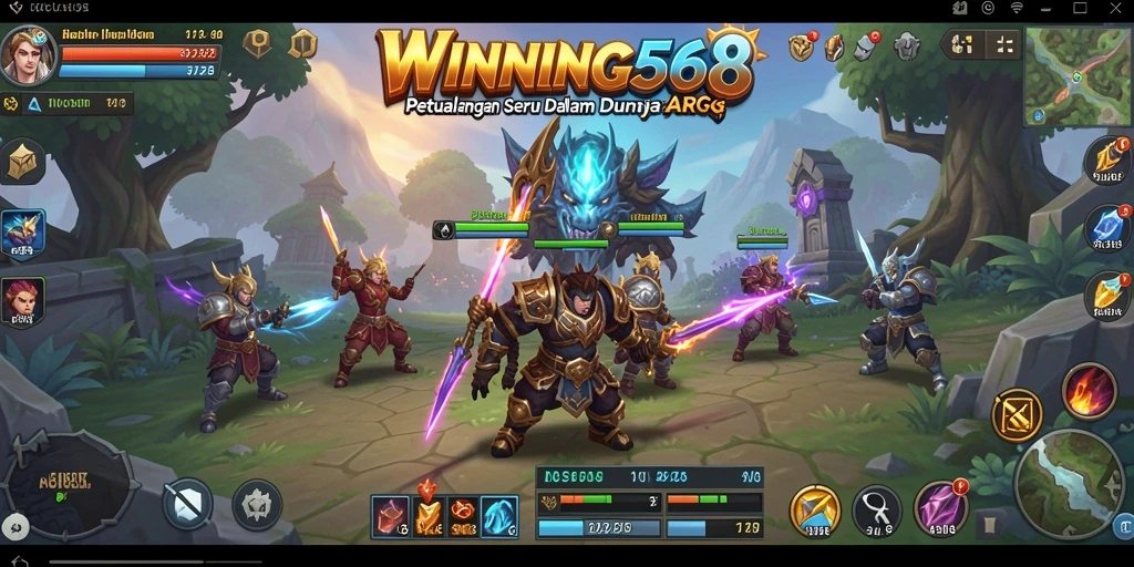 Screenshot gameplay WINNING568 yang menampilkan pertarungan seru.